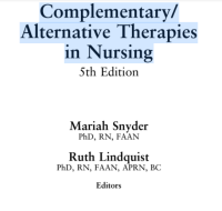 Complementary/Alternative Therapies in Nursing