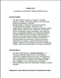 Foundations of Psychiatric Mental Health Nursing