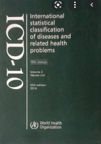 INTERNATIONAL STATISTICAL CLASSIFICATION OF DESEASES AND RELATED HEALTH PROBLEMS (ICD-10)