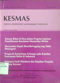 JURNAL KESEHATAN MASYARAKAT NASIONAL