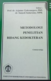 METODOLOGI PENELITIAN BIDANG KEDOKTERAN