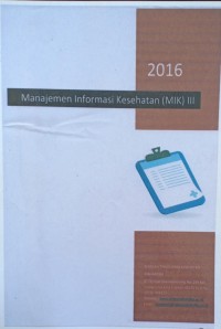 MODUL AJAR: MANAJEMEN INFORMASI KESEHATAN (MIK) III