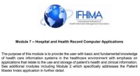 Module 7 – Hospital and Health Record Computer Applications