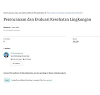 Perencanaan dan Evaluasi Kesehatan Lingkungan