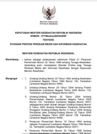Image of Standar Profesi Perekam Medis dan Informasi Kesehatan