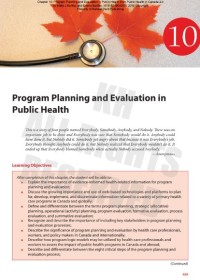 Image of Program Planning and Evaluation in Public Health