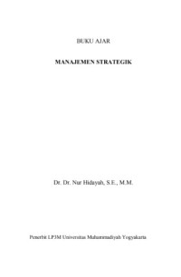 Image of BUKU AJAR MANAJEMEN STRATEGIK
