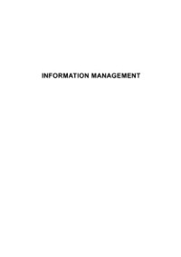 Image of INFORMATION MANAGEMENT