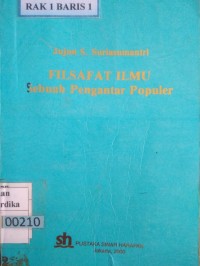 Filsafat Ilmu : sebuar pengantar populer